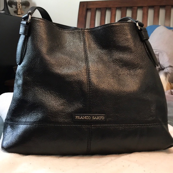 Franco Sarto Handbags - Franco Sarto black and white leather handbag